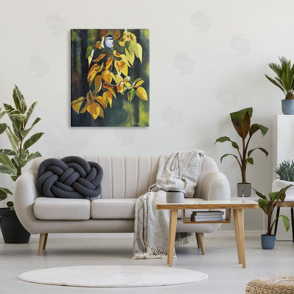 Stupell Industries Andrew Kiss | Bird On Autumn Branch Wall Art
