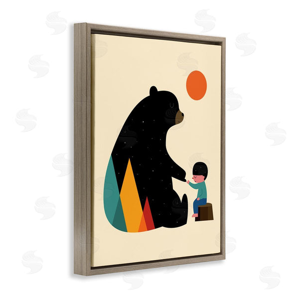 Stupell Industries Andy Westface | Bear & Boy Pinky Promise