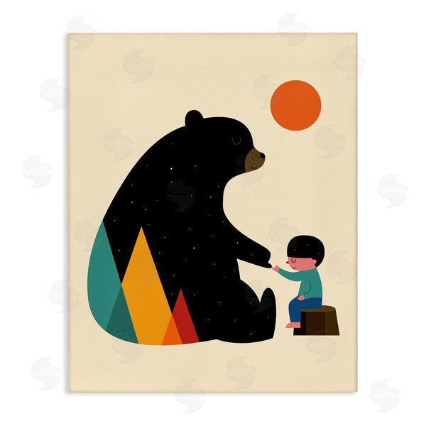 stupell industries Andy Westface | Bear & Boy Pinky Promise