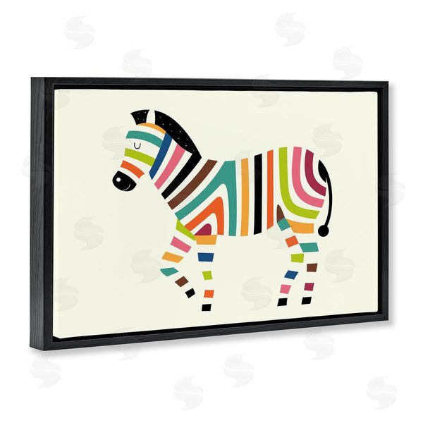 Stupell Industries Andy Westface | Bright Hued Zebra Stripes