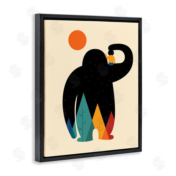 Stupell Industries Andy Westface | Creature & Boy Silhouette