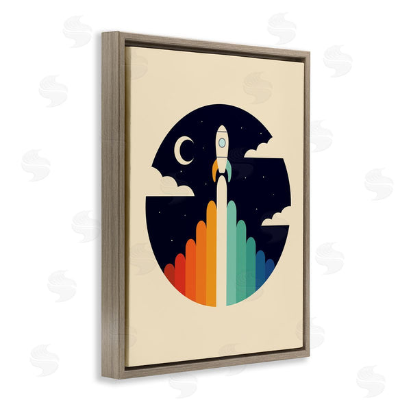 Stupell Industries Andy Westface | Vintage Hued Spaceship
