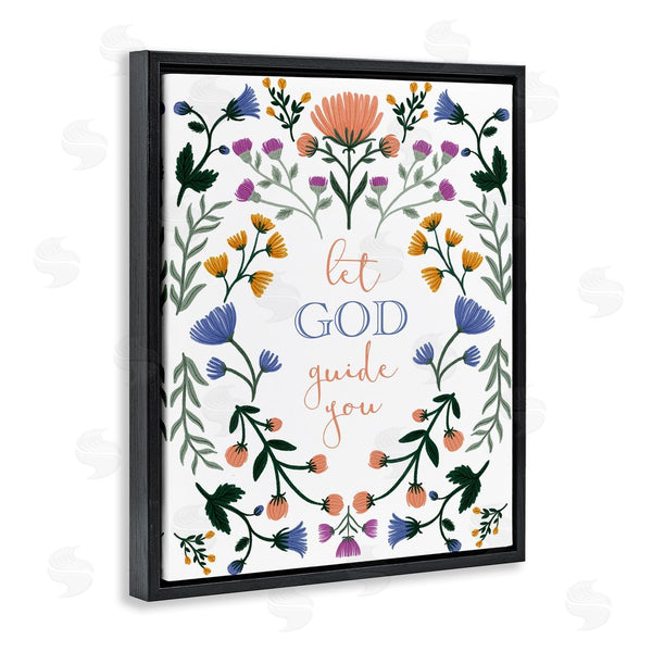 Stupell Industries Angel Nicole | Floral Let God Guide You