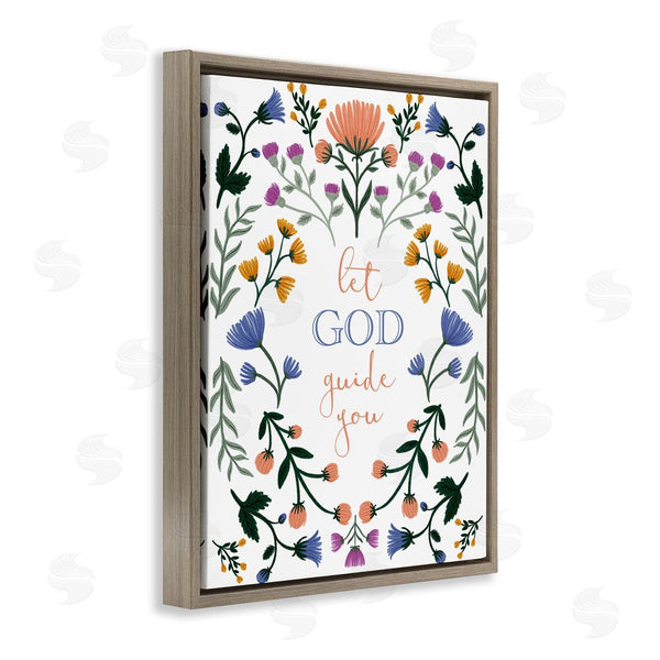 Stupell Industries Angel Nicole | Floral Let God Guide You