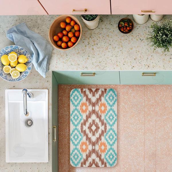 Stupell Industries Angela Nickeas | Boho Aztec Pattern Anti-Fatigue Mat