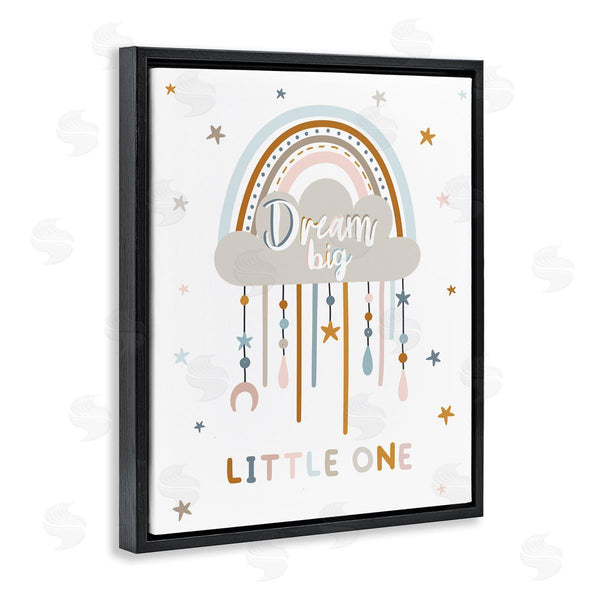 Stupell Industries Angela Nickeas | Dream Big Little One Nursery Rainbow Clouds Wall Art