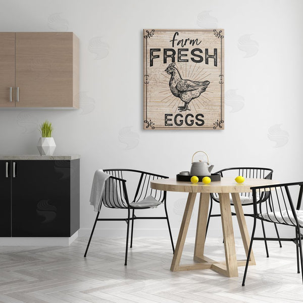 Stupell Industries Angela Nickeas | Farm Fresh Eggs Vintage Hen Wall Art