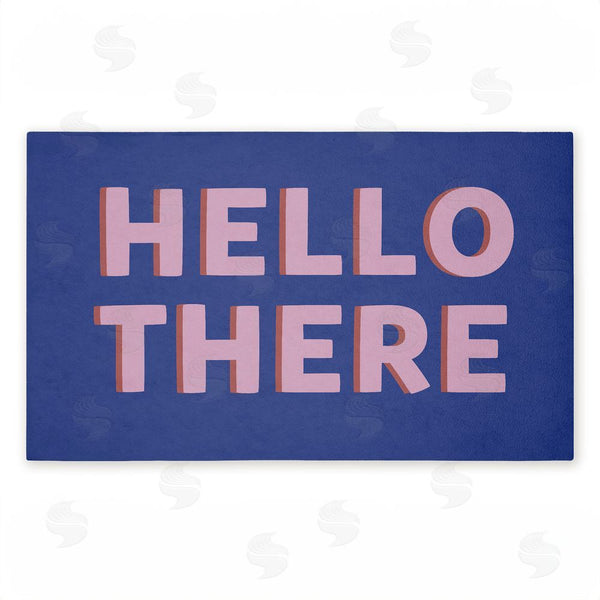 stupell industries Angela Nickeas | Hello There Minimal Greeting Non-Woven Door Mat
