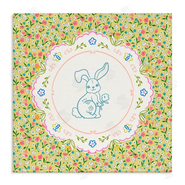 stupell industries Angela Steahling | Floral Spring Bunny & Sprig Wall Art