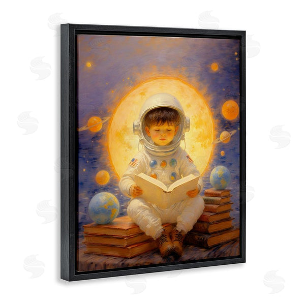 Stupell Industries Angie Hawke | Astronaut Child Learning Wall Art