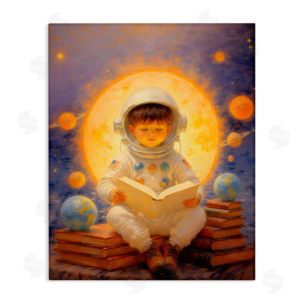stupell industries Angie Hawke | Astronaut Child Learning Wall Art