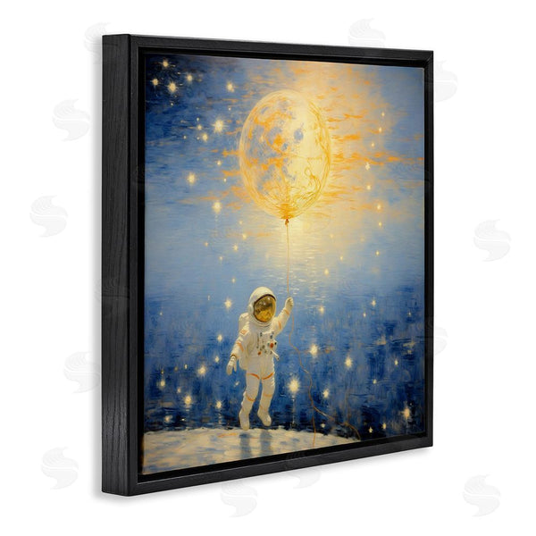 Stupell Industries Angie Hawke | Astronaut With Dreamy Cosmic Balloon Wall Art