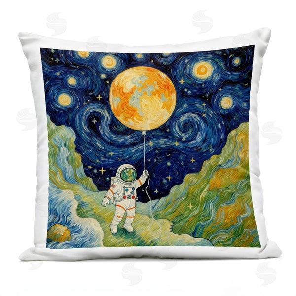Stupell Industries Angie Hawke | Impressionist Astronaut In Space Printed Throw Pillow