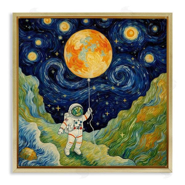 stupell industries Angie Hawke | Impressionist Astronaut in Space Wall Art