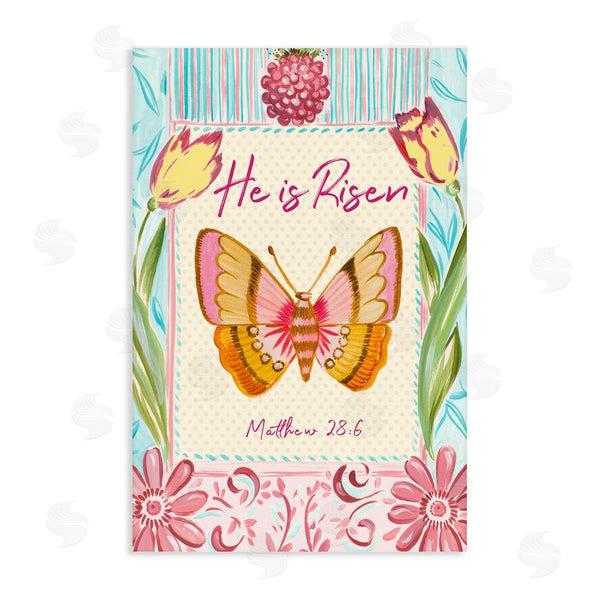 stupell industries Ani Del Sol | He Is Risen with Butterfly Wall Art