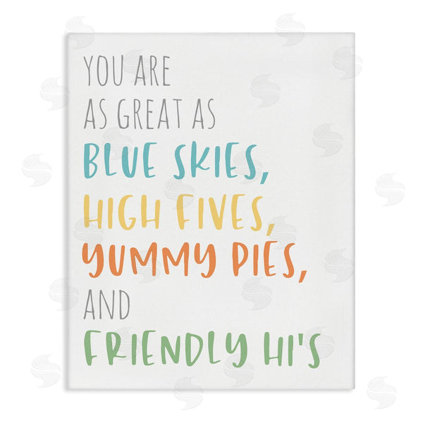 stupell industries Anna Quach | As Great As Blue Skies Motivational Kid's Phrase Wall Art