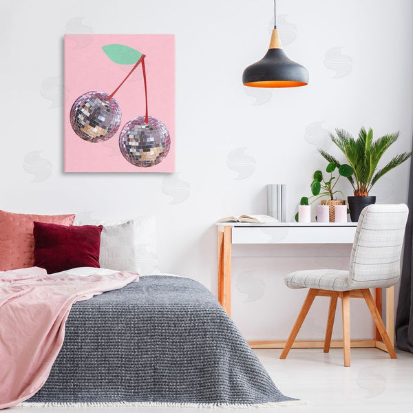 Stupell Industries Anna Quach | Disco Ball Cherries Wall Art