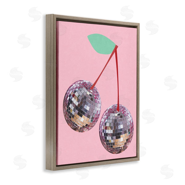 Stupell Industries Anna Quach | Disco Cherries On Pink Wall Art