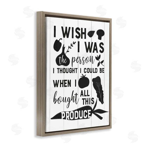 Stupell Industries Anna Quach | Funny Cooking Produce Wall Art