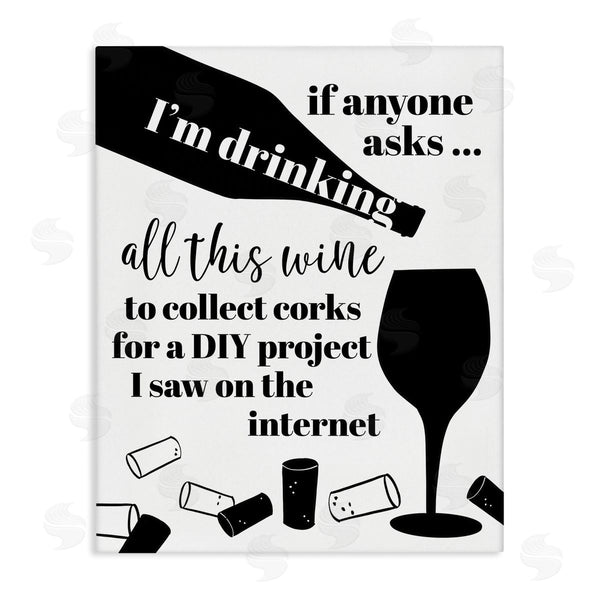stupell industries Anna Quach | Funny Wine DIY Phrase