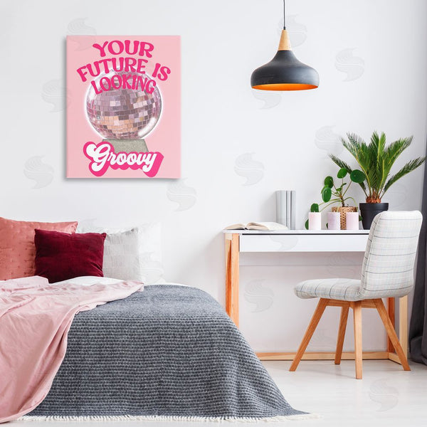 Stupell Industries Anna Quach | Future Looking Groovy Disco Wall Art