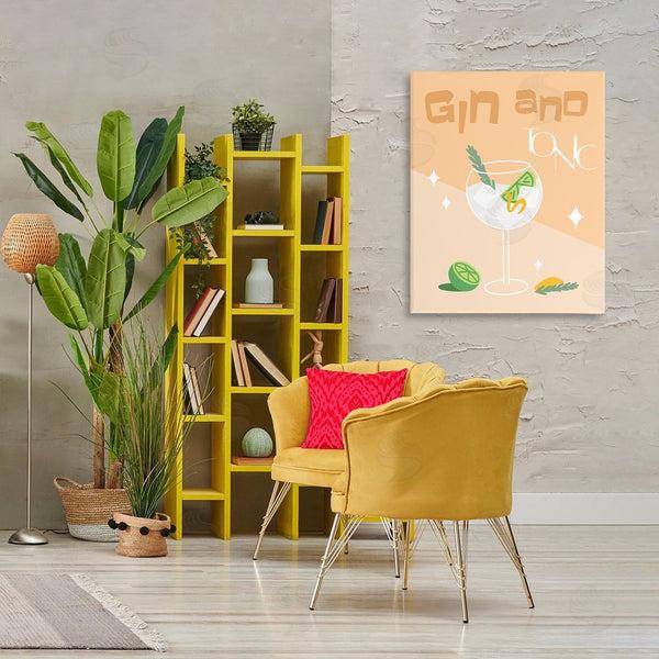 Stupell Industries Anna Quach | Gin & Tonic Typography Wall Art