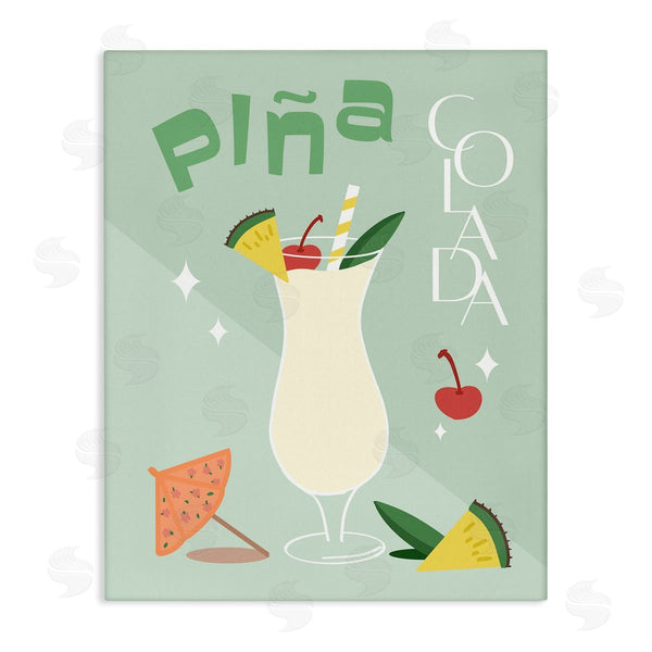stupell industries Anna Quach | Pina Colada Typography Wall Art