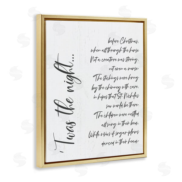 Stupell Industries Anna Quach | Twas The Night Minimal Whimsical Christmas Wall Art