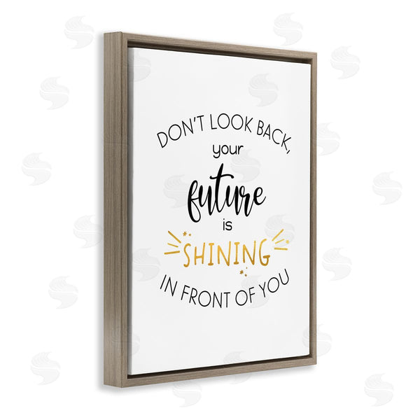 Stupell Industries Anna Quach | Your Future Is Shining Inspirational Phrase Modern Typography Wall Art