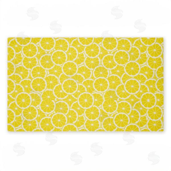 stupell industries Anna Quach | Zesty Lemons Everywhere Non-Woven Door Mat