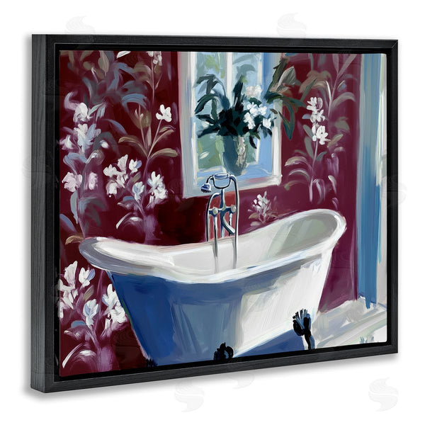 Stupell Industries Annabelle Hall | Bathroom Salon Tub