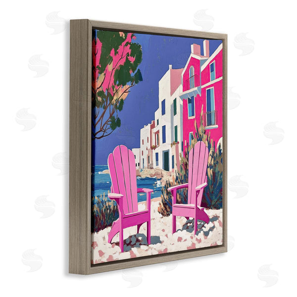 Stupell Industries Annabelle Hall | Beach Chair Meetup In Pink