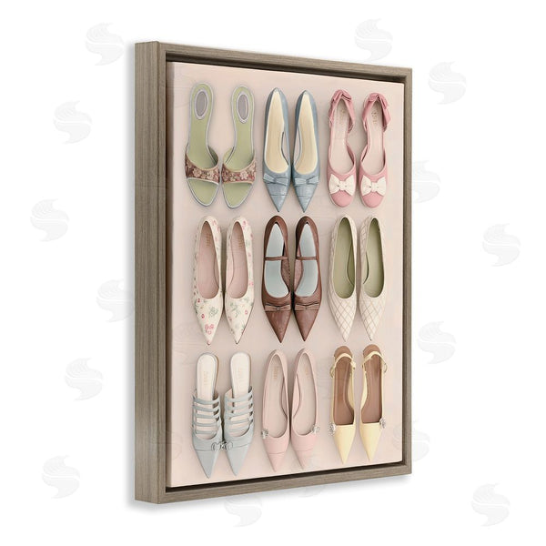 Stupell Industries Annabelle Hall | Beatrice's Closet Shoes Wall Art