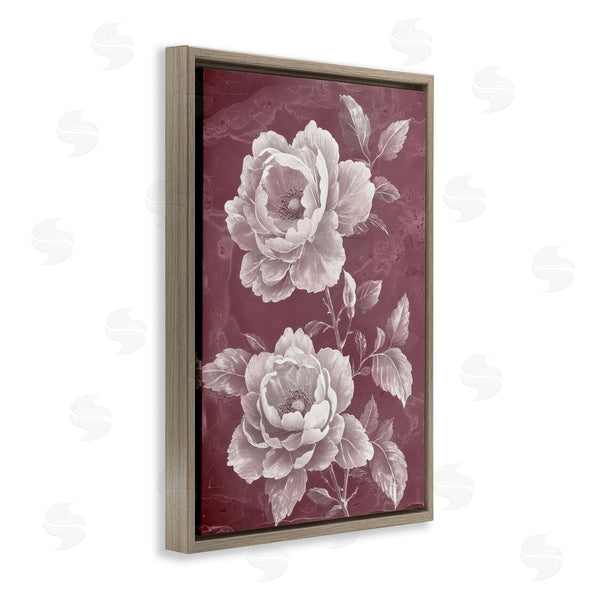 Stupell Industries Annabelle Hall | Chambermaid Blooms On Maroon