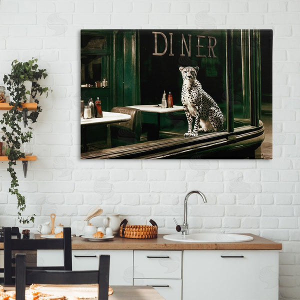 Stupell Industries Annabelle Hall | Diner Sentry Leopard