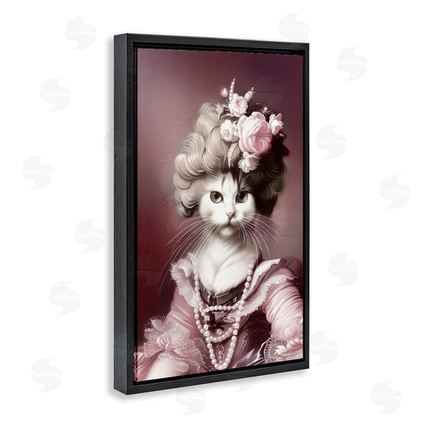 Stupell Industries Annabelle Hall | Historical Fashion Cat Portrait