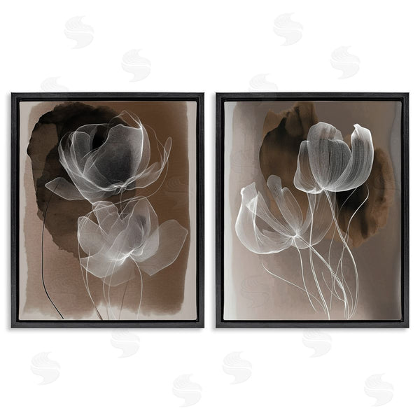 Stupell Industries Annabelle Hall | Mocha Toned Gossamer Roses