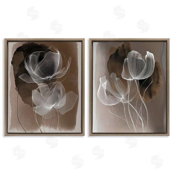 Stupell Industries Annabelle Hall | Mocha Toned Gossamer Roses