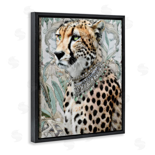 Stupell Industries Annabelle Hall | Nouveau Style Cheetah With Necklace