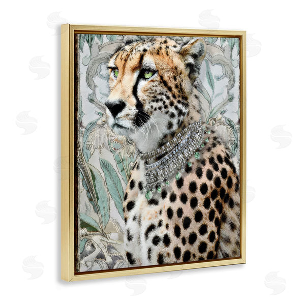 Stupell Industries Annabelle Hall | Nouveau Style Cheetah With Necklace