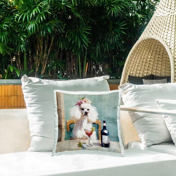 Stupell Industries Annabelle Hall | Poodle At Lunch Throw Pillow