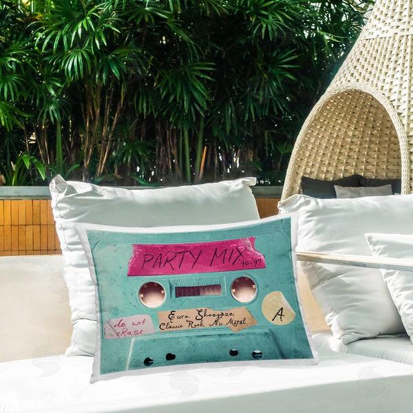 Stupell Industries Annabelle Hall | Retro Party Mix Cassette Throw Pillow