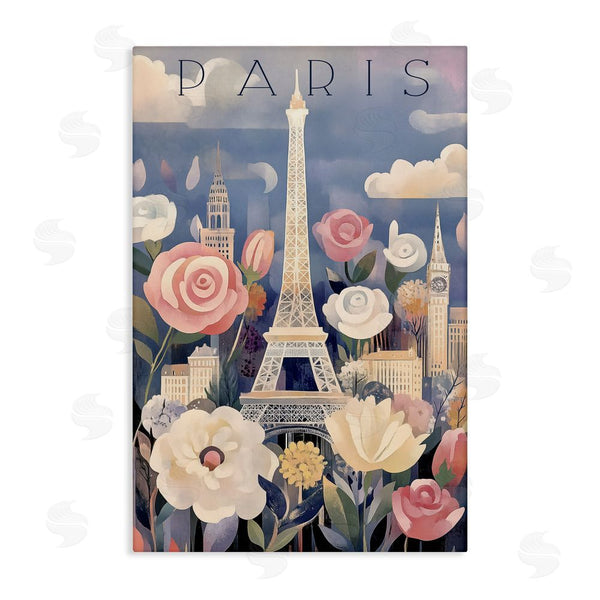 stupell industries Annabelle Hall | Spring Blooms In Paris Wall Art