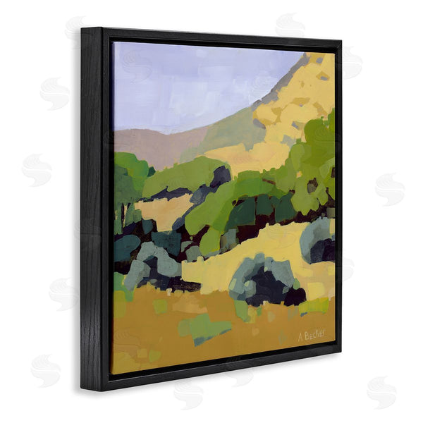 Stupell Industries Anne Becker | Green Hillside Meadow Abstract Country Landscape