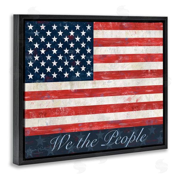 Stupell Industries Annie LaPoint | We The People Flag Wall Art