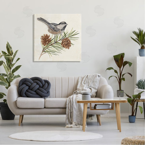 Stupell Industries Annie Warren | Bird Perched On Pine Wall Art