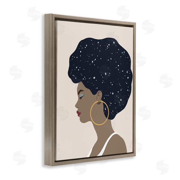 Stupell Industries Annie Warren | Constellation Hair Glam Female Astrological Stars