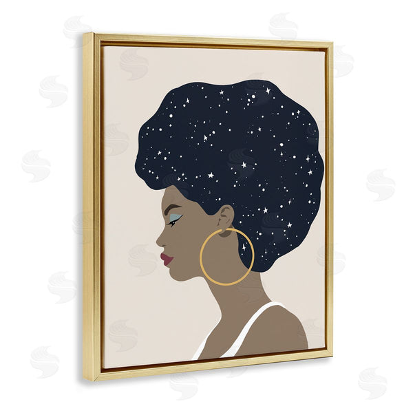 Stupell Industries Annie Warren | Constellation Hair Glam Female Astrological Stars