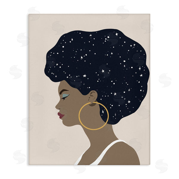 stupell industries Annie Warren | Constellation Hair Glam Female Astrological Stars