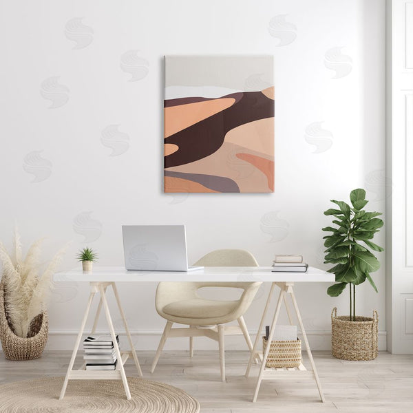 Stupell Industries Annie Warren | Modern Desert Dune Abstraction Terracotta Sand Waves Wall Art
